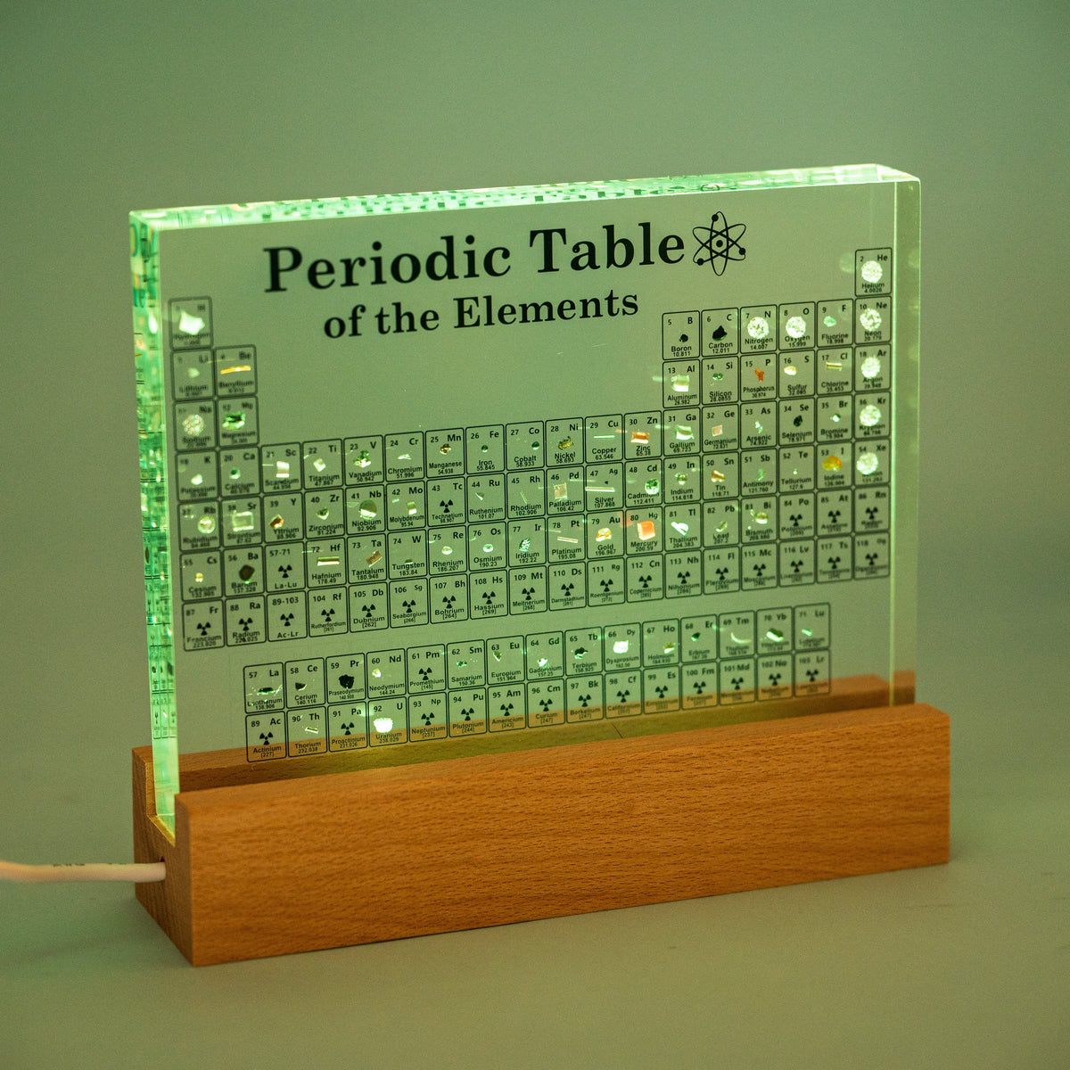 Periodic Table with Real Elements