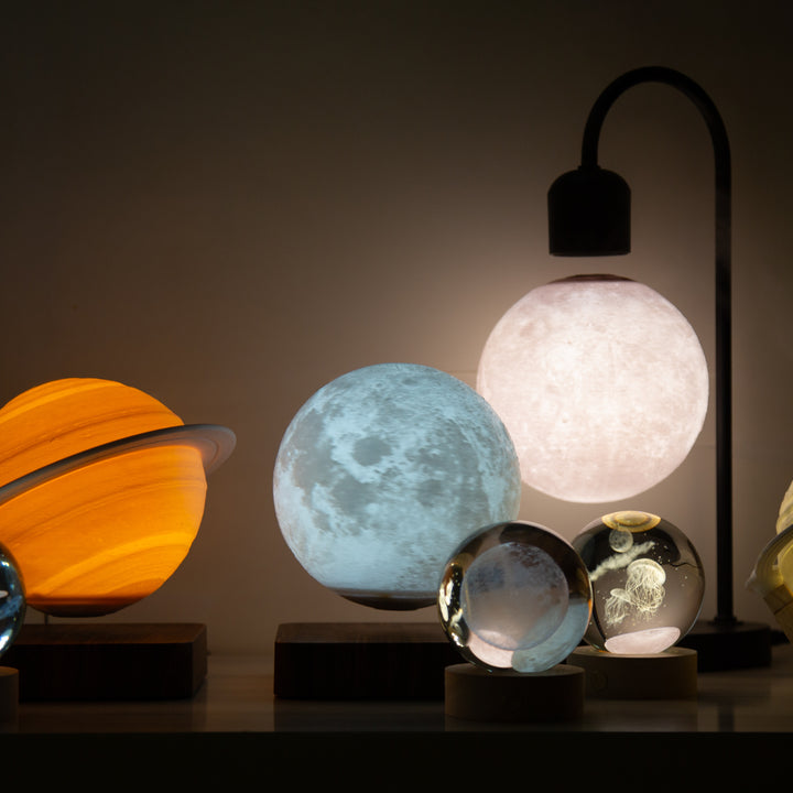 Levitating Wireless Charger Moon Lamp