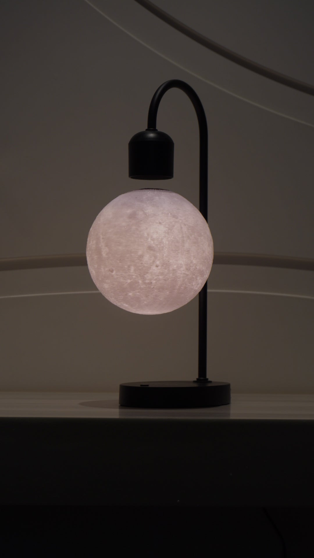 Levitating Wireless Charger Moon Lamp