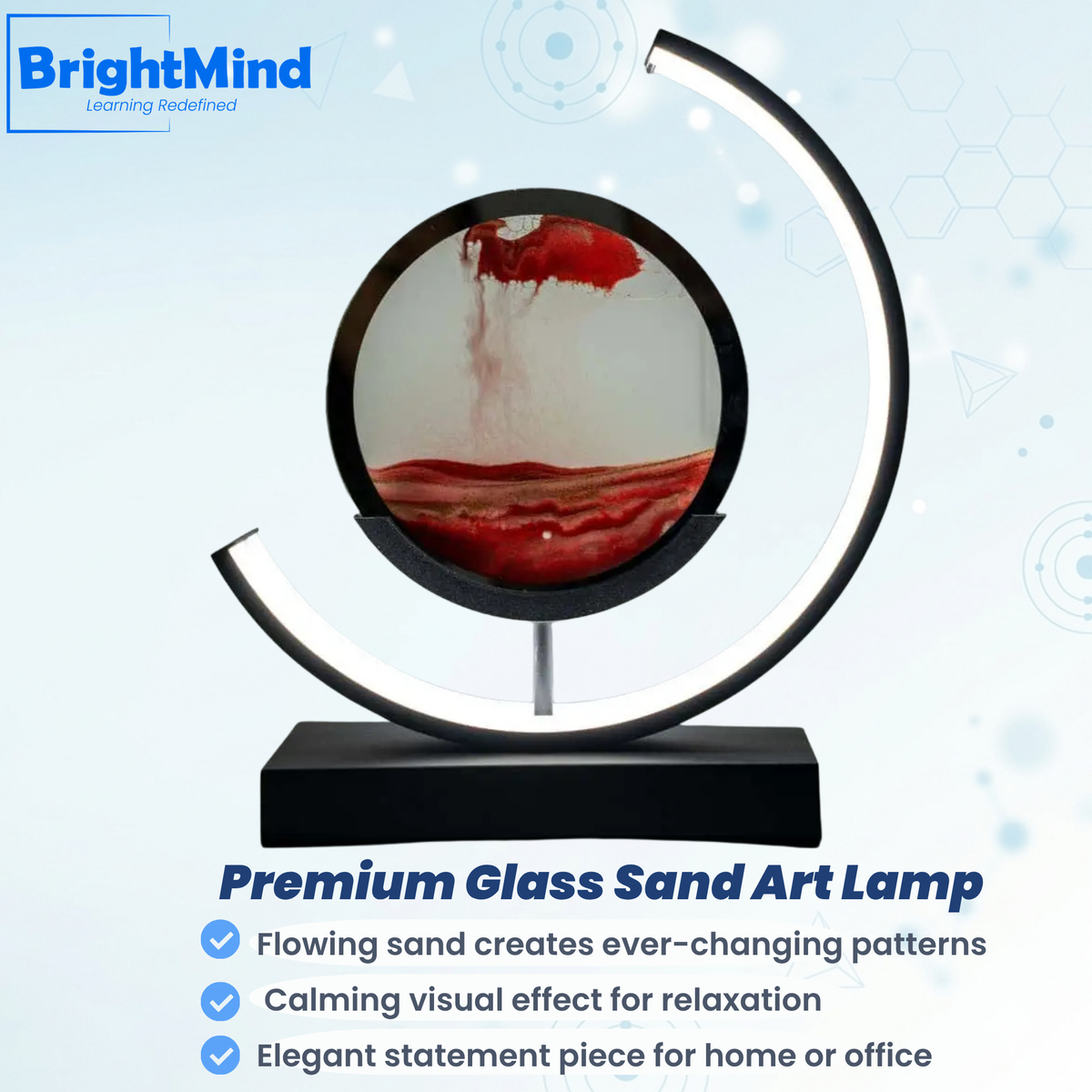 Premium Glass Sand Art Lamp